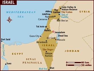 Map of Israel