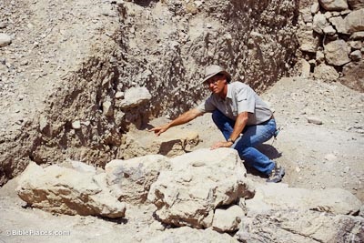 Remnants of the wall of Jericho