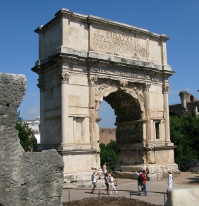 The triumphal arch of emperor Titus