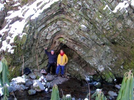 Bent and petrified earth layers
