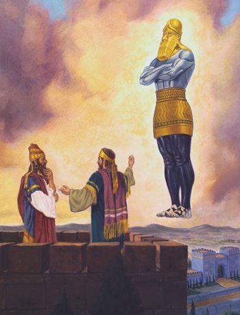 The dream of Nebuchadnezzar of the statue