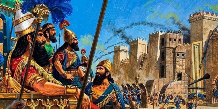 Siege of a city by Assyrians