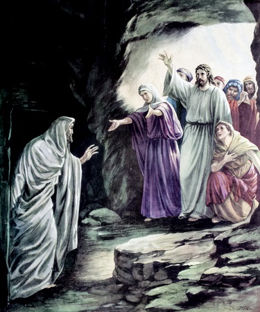 The resurrection of Lazarus from the dead
