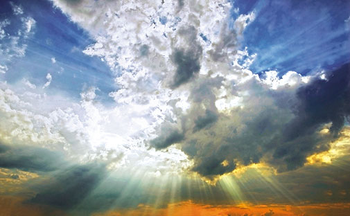 Impression of the creation of the light