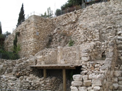 Remains of King David's palace